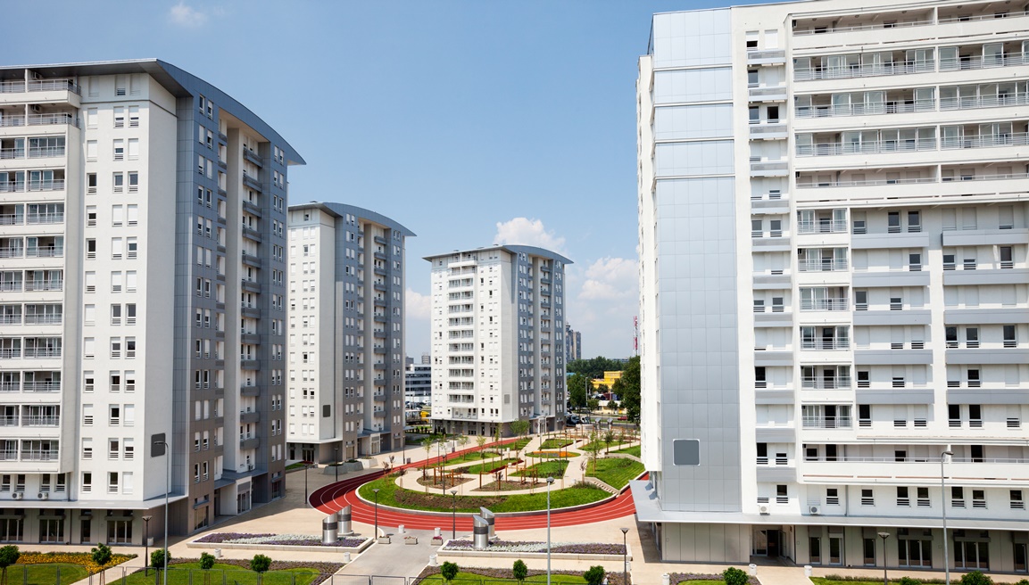 Modern Housing Estate Modern housing estate